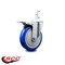 Service Caster 5 Inch Blue Poly Wheel Swivel 3/4 Inch Square Stem Caster with Total Lock Brake SCC-SQTTL20S514-PPUB-BLUE-34 - alternate 4